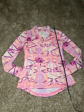 lululemon athletica Pink & Purple Geometric Zip-Up Jacket